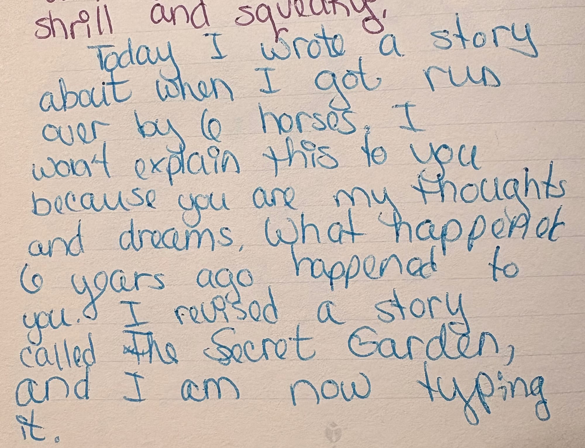 When I Got Run Over by Six Horses